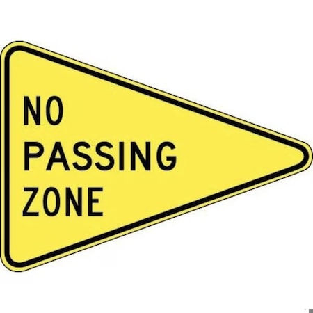 Accuform TRAFFIC PENNANT SIGN NO PASSING ZONE FRW743HP